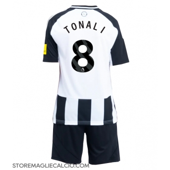 Newcastle United Sandro Tonali #8 Maglia Gara Casa Repliche 2024-25 Bambino Maniche Corte